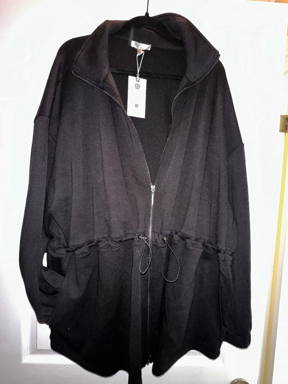 Cable & Gauge Studio 3XL Black Drawstring Zip-Up Jacket | Size NWT Staple